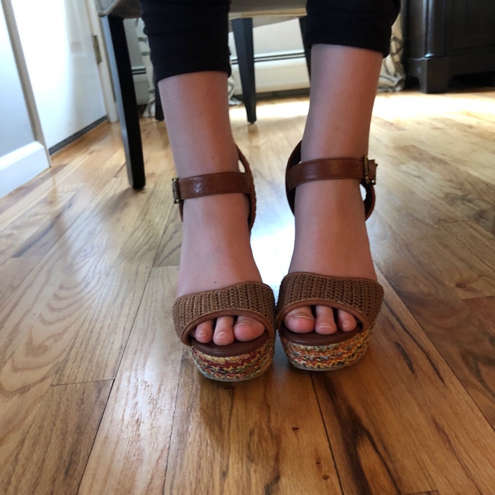 Beautiful pair of wedges lightly worn